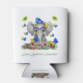 象の信仰ホープ愛ダウン症候群認識度 缶クーラー (裏面)