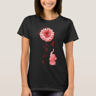 象の信仰 希望 闘争 愛 心臓病啓発 Tシャツ