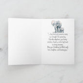 象の個性誕生日おもしろい動物 カード (内部)