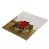 象の側面のプロフィール、タージ・マハル、インド タイル (側面)