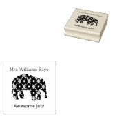 象の先生報酬ゴム印 ラバースタンプ (押印)