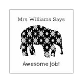 象の先生報酬ゴム印 ラバースタンプ (インプリント)