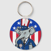 象の共和党キーチェーン キーホルダー (裏面)