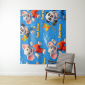 象の冒険の壁掛けタペストリー タペストリー (インサイチュ)