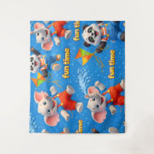 象の冒険の壁掛けタペストリー タペストリー (正面)