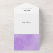 象の写真の誕生発表カード オールインワン招待状 (外側)