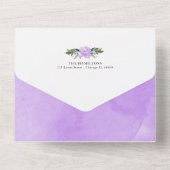 象の写真の誕生発表カード オールインワン招待状 (裏面)