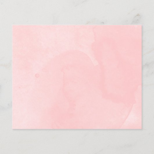 象の写真予算の誕生発表カード (裏面)