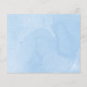 象の写真予算の誕生発表カード (裏面)