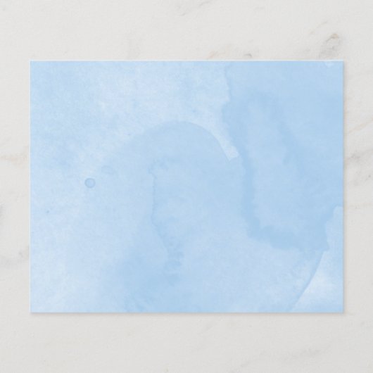 象の写真予算の誕生発表カード (裏面)