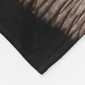 象の写真画像モノグラム フリースブランケット (角)