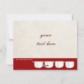 象の列は私のバレンタインである シーズンカード (裏面)