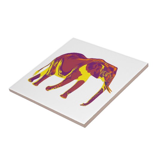 象の動き タイル (側面)