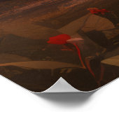 象の動物の野生動物の荒野のアーカラフルト ポスター (角)