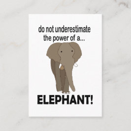 象の動物の野生動物ゾウ 名刺