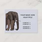 象の動物アート 名刺 (正面)