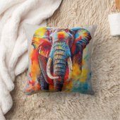 象の動物発見アドベンチャー自然惑星 クッション (ブランケット)