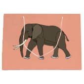 象の動物 ラージペーパーバッグ (正面)