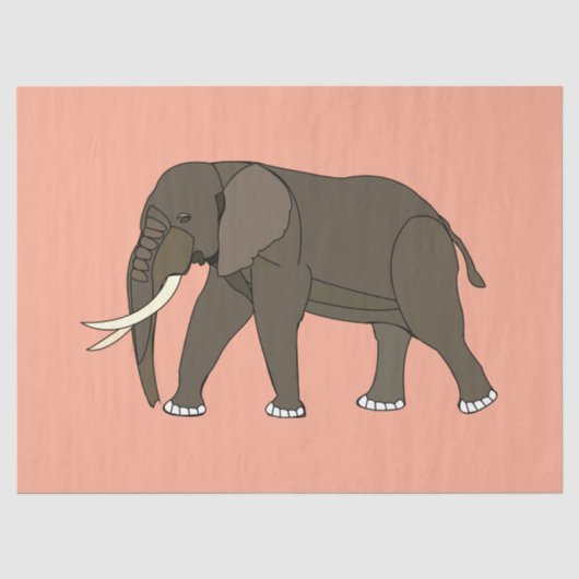 象の動物 薄葉紙 (正面)