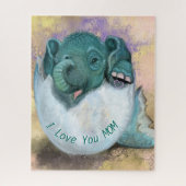 象の卵のパズル – 私はあなたを愛しているママ –  ジグソーパズル (縦)