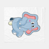 象の卵 フリースブランケット (正面(横))