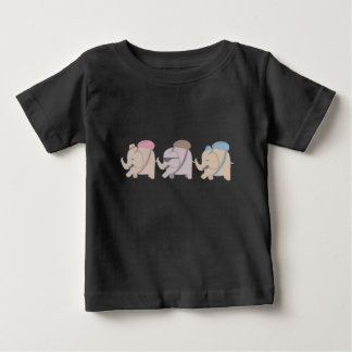 象の友達 ベビーTシャツ