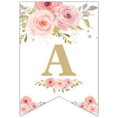 象の双子のベビーシャワー旗 バンティングフラッグ (第2の旗)