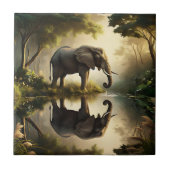 象の反射 タイル (正面)