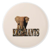 象の名前はゾウからできている。 セラミックノブ (正面)