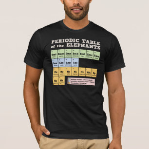 象の周期表 Tシャツ