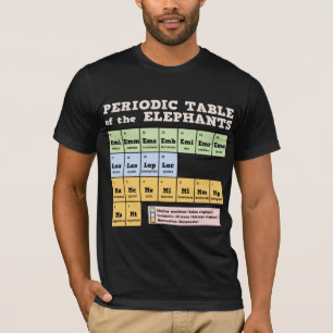 象の周期表 Tシャツ