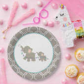 象の喜びの紙皿 ペーパープレート (パーティー)