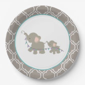 象の喜びの紙皿 ペーパープレート (正面)