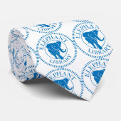 象の図書館のタイ ネクタイ (ロール)