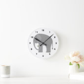 象の壁掛け時計 ラウンド壁時計 (ホーム)