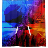 象の夢のシャワーカーテン シャワーカーテン (正面)