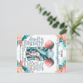 象の娘へのプレゼント 誕生日 ポストカード (スタンド正面)