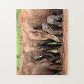 象の家族のカスタム写真 ジグソーパズル (縦)