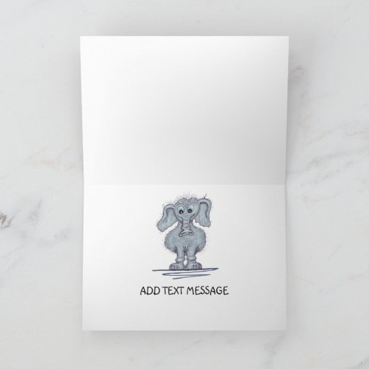 象の家族 カード (内部)