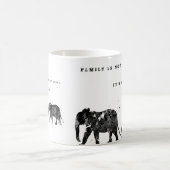象の家族 コーヒーマグカップ (中央)