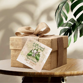 象の小さなピーナッツは赤ちゃんシャワーの途中にある フェイバータグ