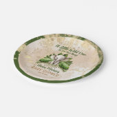 象の小さな野生の人が赤ちゃんシャワーの途中にある ペーパープレート (アングル)