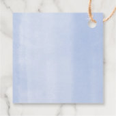 象の少年の赤ちゃんシャワーフローラ フェイバータグ (裏面)