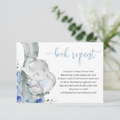 象の少年の青いフローラの書籍ベビー要求 エンクロージャーカード (スタンド正面)