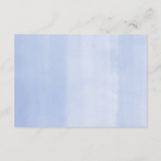 象の少年の青いフローラの書籍ベビー要求 エンクロージャーカード (裏面)