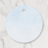 象の少年バルーズバプテスマありがとうギフトラベル フェイバータグ (裏面)