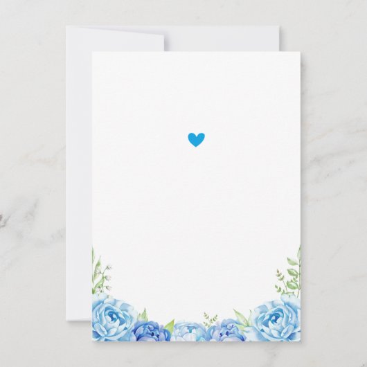 象の少年ブルー バースデーパーティ リトルピーナッツ サンキューカード (裏面)