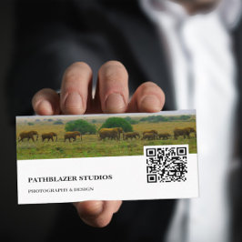 象の山 |野生生物の写真 | 名刺