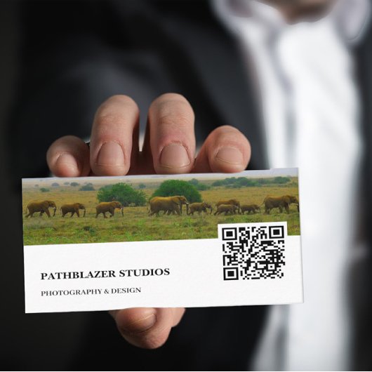 象の山 |野生生物の写真 | 名刺