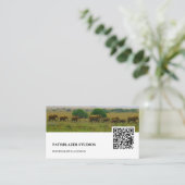 象の山 |野生生物の写真 | 名刺 (スタンド正面)